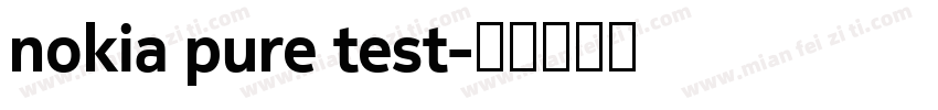 nokia pure test字体转换